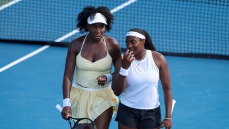 Venus Williams Shines Bright: Celebrating a Historic Singles Victory at 45! Venus Williams Shines Bright: Celebrating a Historic Singles Victory at 45!